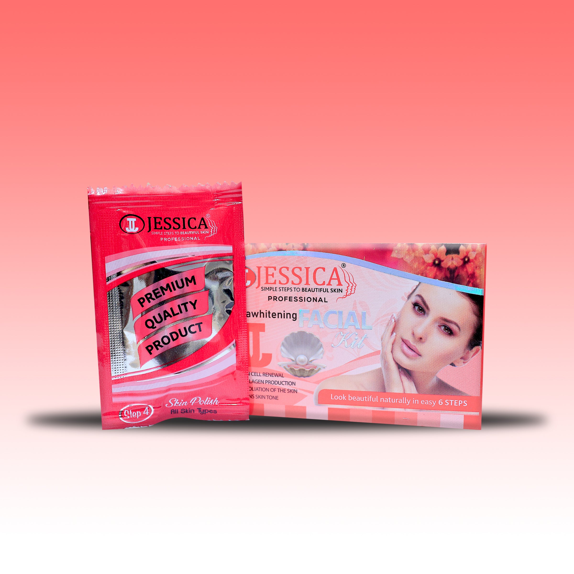 WHITENING FACIAL TRIAL PACK [ 6 STEPS ] – JESSICA COSMETIC